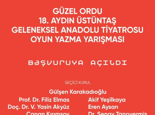 18. Aydın Üstüntaş Geleneksel Oyun Yazma