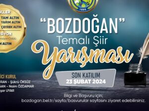 Bozdoğan Belediyesi Şiir Yarışması