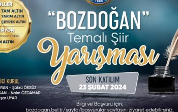 Bozdoğan Belediyesi Şiir Yarışması