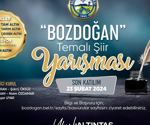 Bozdoğan Belediyesi Şiir Yarışması