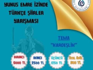 Yunus Emre İzinde Türkçe Şiir Yarışması